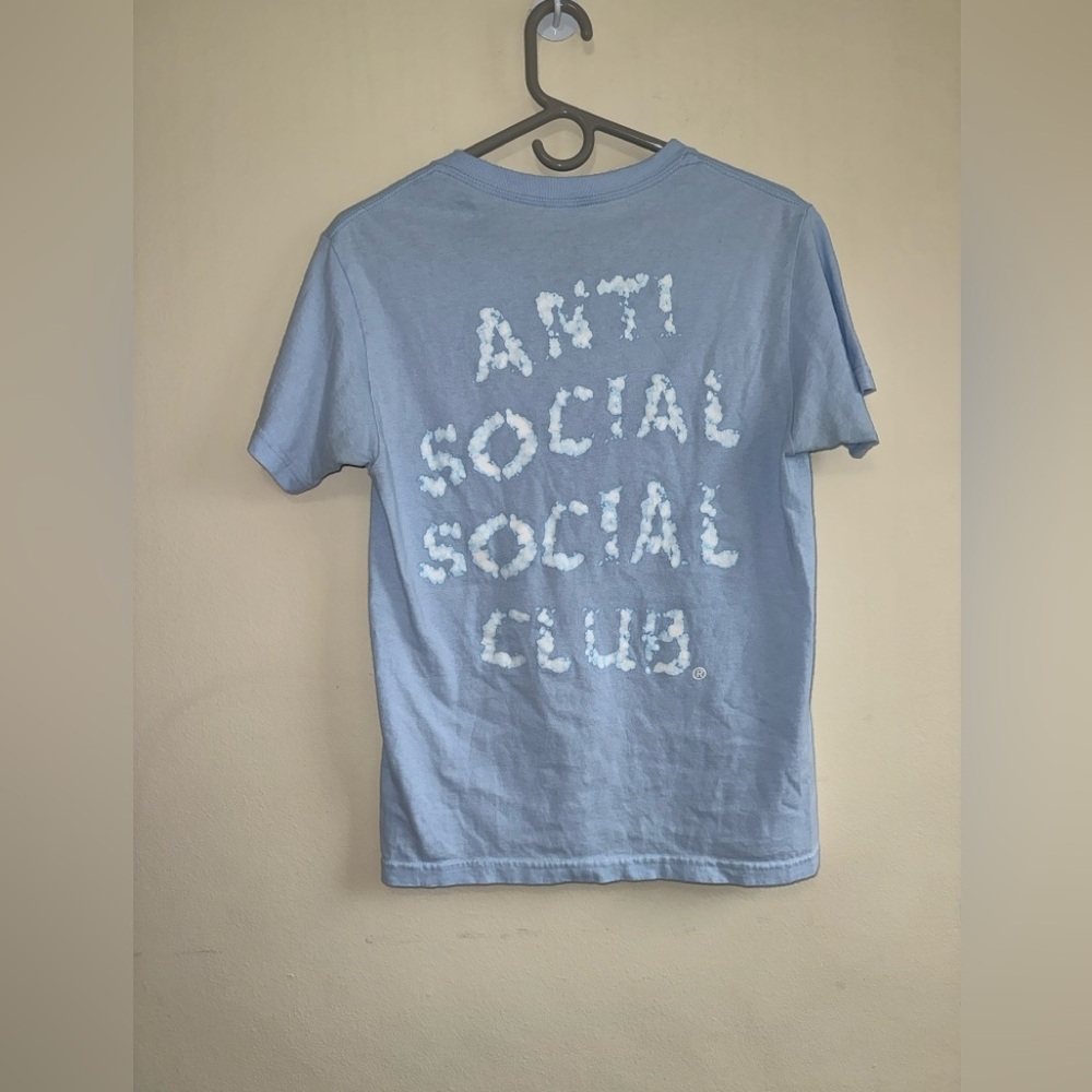 Anti Social Social Club Partly Cloudy Tee 'Blue' $80 Rare Size Small - Picture 8 of 10